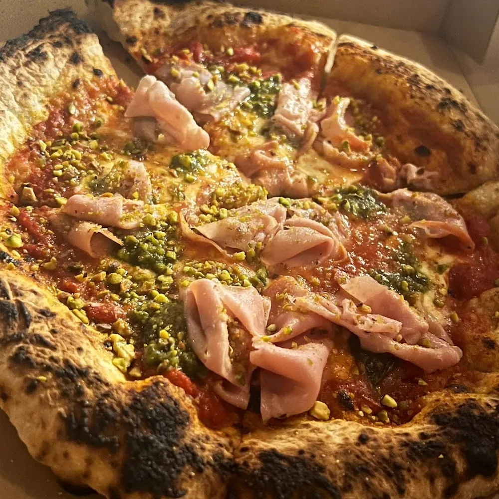 Mortadella Pistacchio Pizza